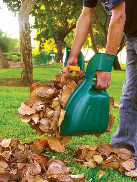 Matériel de jardinage - Ramasse Feuilles - 2 Pelles à Main - face recto